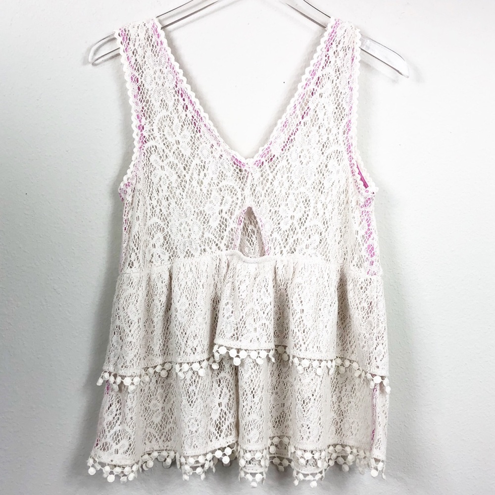 Free People | ‘Daydream’ Tiered Crochet Tank - Picture 8 of 8